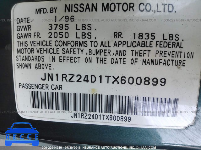1996 NISSAN 300ZX JN1RZ24D1TX600899 image 8