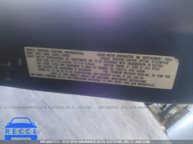 2004 SUZUKI GSX-R750 K JS1GR7JA142105557 image 8