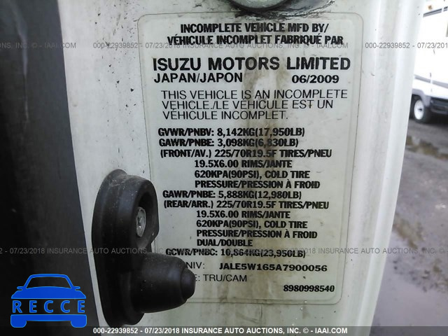 2010 ISUZU NQR JALE5W165A7900056 зображення 9