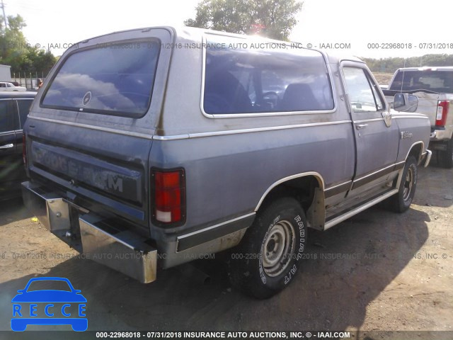 1989 DODGE RAMCHARGER AW-100 3B4GM07Y2KM952008 зображення 3