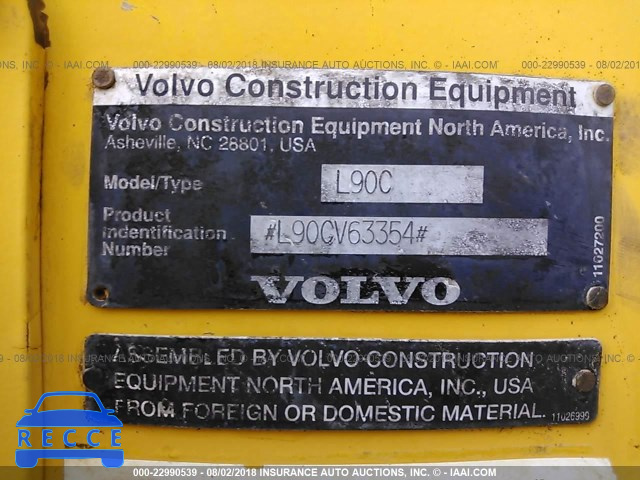 1999 VOLVO L90C L90CV63354 image 8