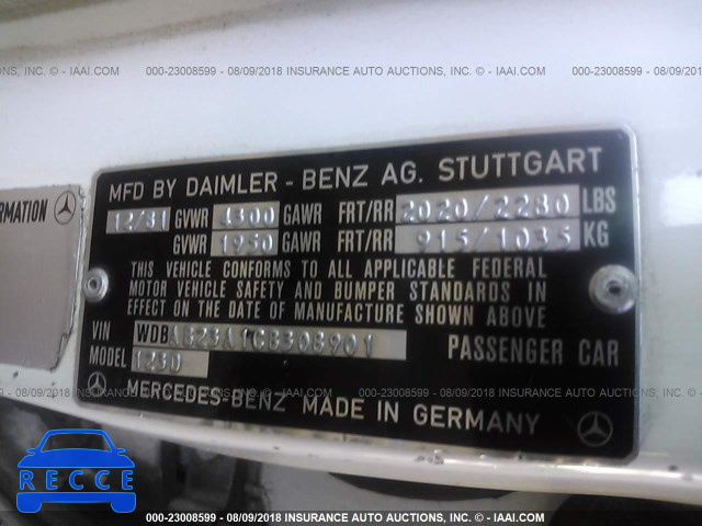 1982 MERCEDES-BENZ 240 D WDBAB23A1CB308901 image 7