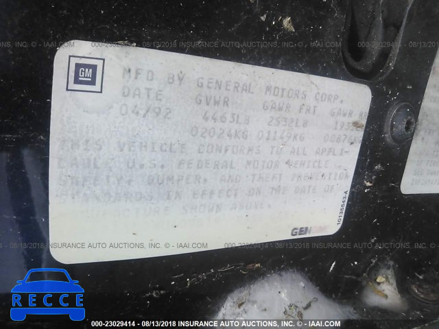 1992 BUICK RIVIERA 1G4EZ13L0NU409019 image 8