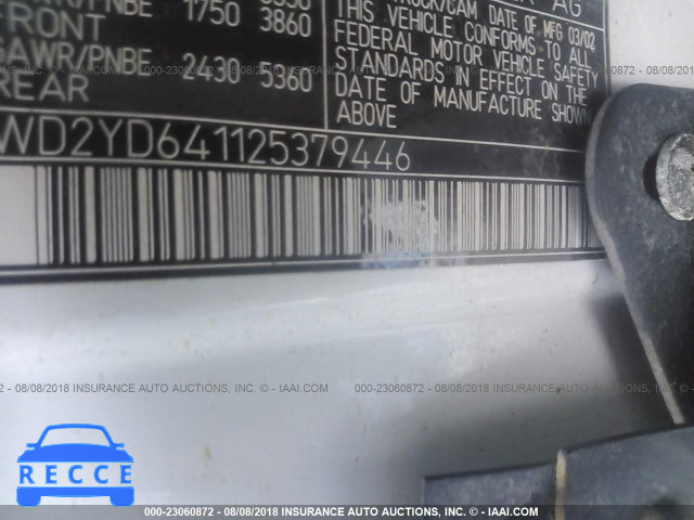 2002 FREIGHTLINER SPRINTER 2500 WD2YD641125379446 image 9