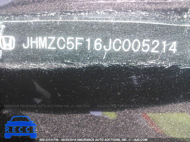 2018 HONDA CLARITY JHMZC5F16JC005214 image 8