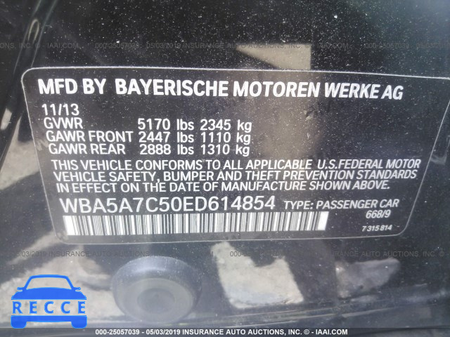 2014 BMW 528 XI WBA5A7C50ED614854 зображення 8