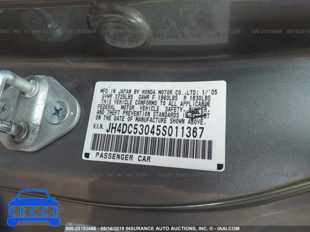 2005 ACURA RSX JH4DC53045S011367 image 8