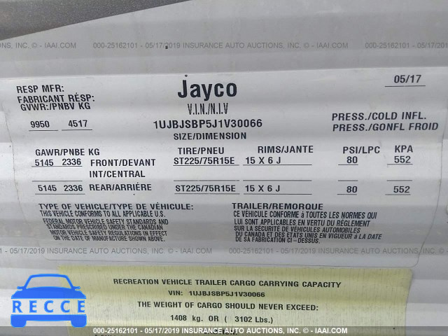 2017 JAYCO OTHER 1UJBJSBP5J1V30066 Bild 8