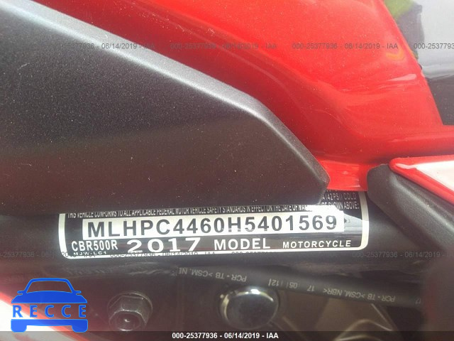 2017 HONDA CBR500 R MLHPC4460H5401569 Bild 9