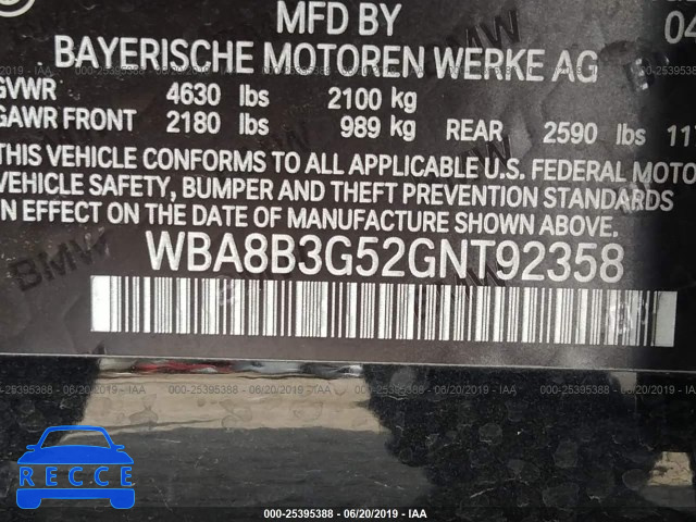 2016 BMW 340 I WBA8B3G52GNT92358 image 8