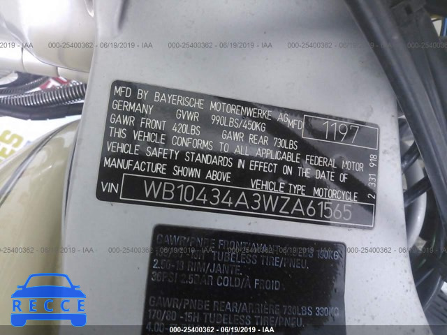 1998 BMW R1200 C WB10434A3WZA61565 image 9