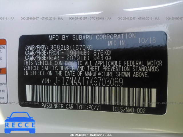 2019 TOYOTA 86 JF1ZNAA17K9703069 image 8