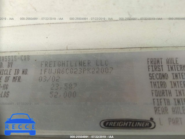 2003 FREIGHTLINER CONVENTIONAL COLUMBIA 1FUJA6CG23PK22007 image 8