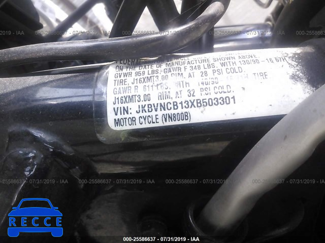1999 KAWASAKI VN800 B JKBVNCB13XB503301 зображення 9