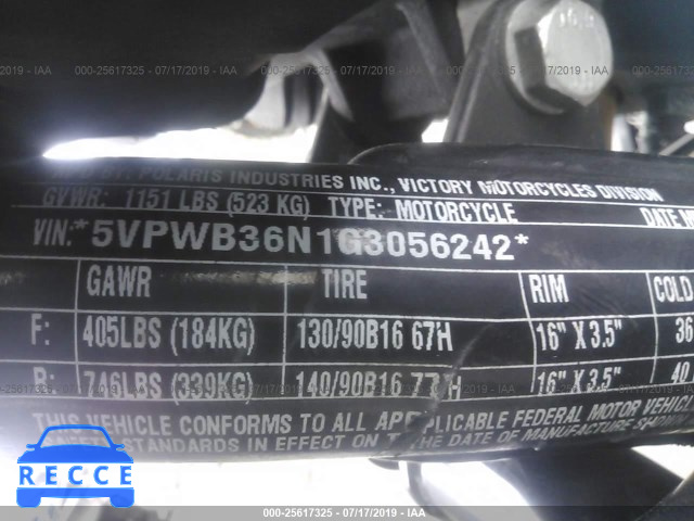2016 VICTORY MOTORCYCLES HIGH-BALL 5VPWB36N1G3056242 image 9