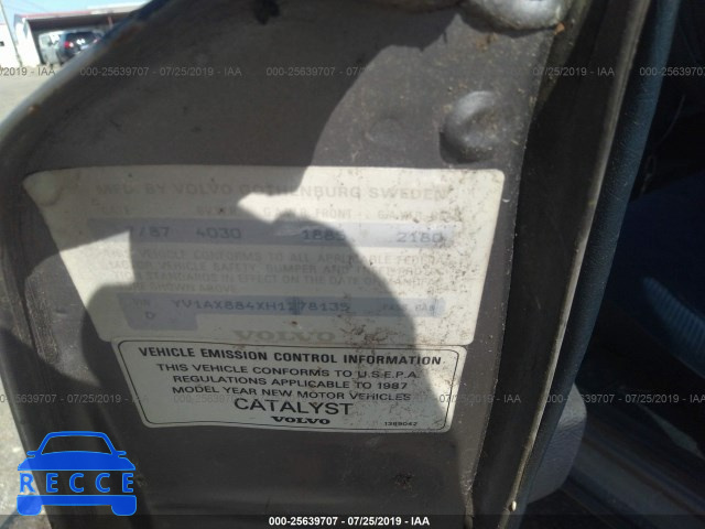 1987 VOLVO 244 DL/GL YV1AX884XH1278135 image 8