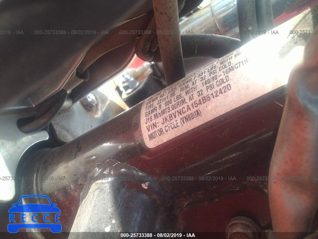 2004 KAWASAKI VN800 JKBVNCA154B512420 зображення 9