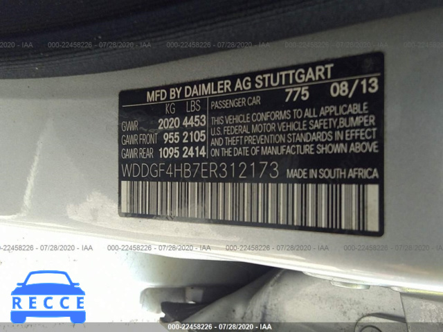 2014 MERCEDES-BENZ C-CLASS C 250 WDDGF4HB7ER312173 image 8