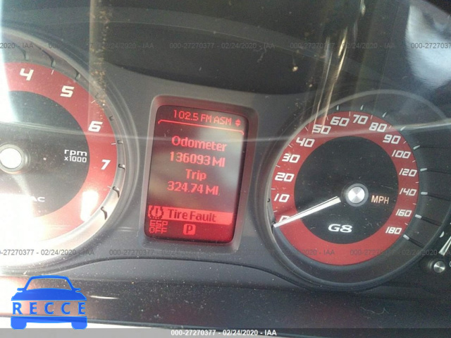 2009 PONTIAC G8 GT 6G2EC57Y19L206145 зображення 6