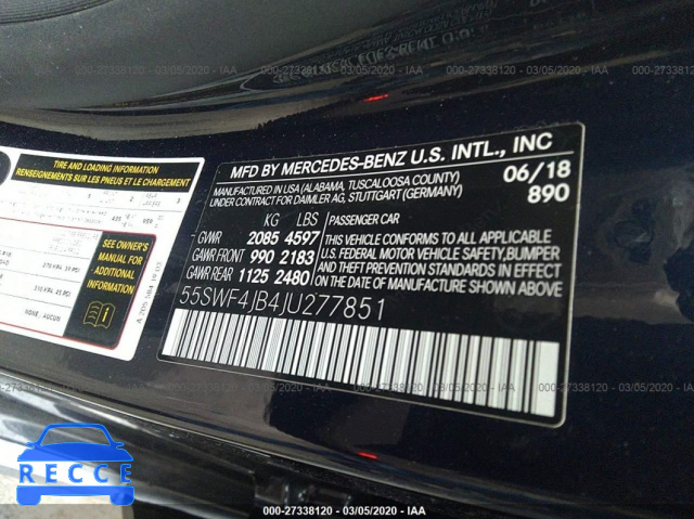 2018 MERCEDES-BENZ C-CLASS 300 55SWF4JB4JU277851 image 8
