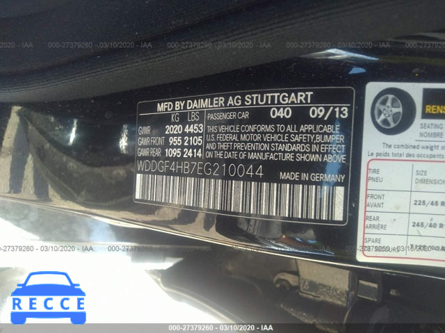 2014 MERCEDES-BENZ C-CLASS 250 WDDGF4HB7EG210044 image 8