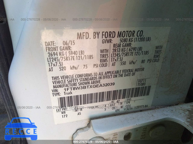 2016 FORD SUPER DUTY F-350 SRW PLATINUM/XL/XLT/LARIAT 1FT8W3BTXGEA32039 image 8