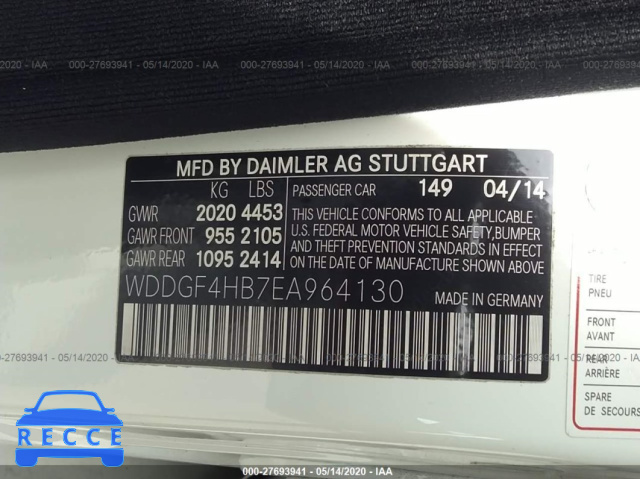 2014 MERCEDES-BENZ C-CLASS 250 WDDGF4HB7EA964130 image 8