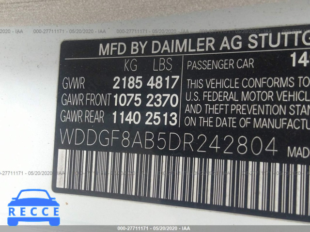 2013 MERCEDES-BENZ C-CLASS C 300 WDDGF8AB5DR242804 image 8