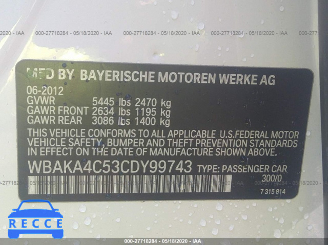 2012 BMW 7 SERIES 740I WBAKA4C53CDY99743 image 8