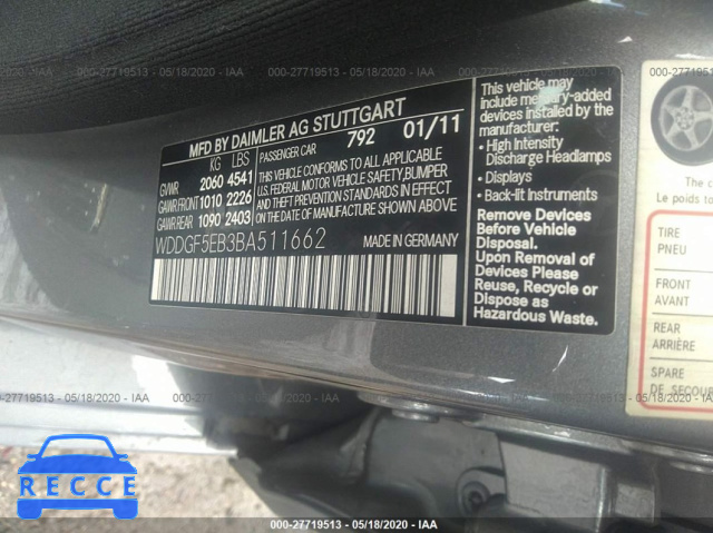 2011 MERCEDES-BENZ C-CLASS 300 WDDGF5EB3BA511662 image 8