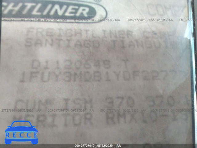2000 FREIGHTLINER FLD FLD112 1FUY3MDB1YDF22777 image 8