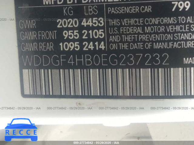 2014 MERCEDES-BENZ C-CLASS C 250 WDDGF4HB0EG237232 image 8