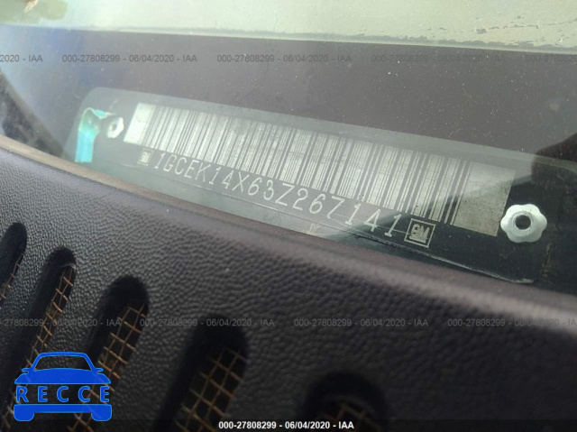 2003 CHEVROLET SILVERADO 1500 K1500 1GCEK14X63Z267141 Bild 8