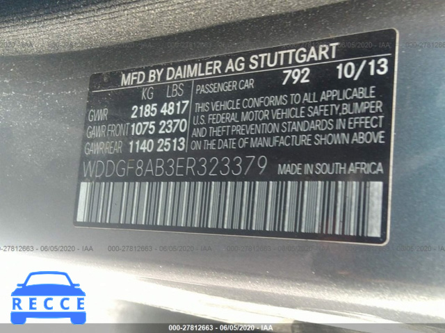 2014 MERCEDES-BENZ C-CLASS 300 4MATIC WDDGF8AB3ER323379 image 8