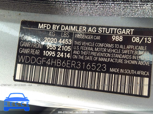 2014 MERCEDES-BENZ C-CLASS C 250 WDDGF4HB6ER316523 image 8