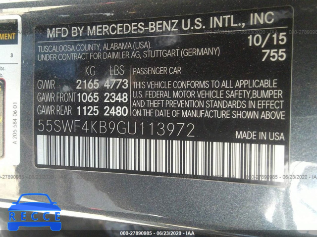 2016 MERCEDES-BENZ C-CLASS 300 4MATIC 55SWF4KB9GU113972 image 8