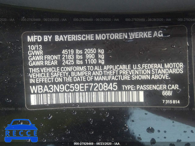 2014 BMW 4 SERIES 428I XDRIVE WBA3N9C59EF720845 Bild 8