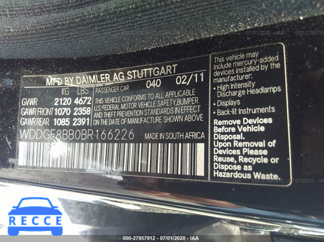 2011 MERCEDES-BENZ C-CLASS 300 4MATIC WDDGF8BB0BR166226 image 8
