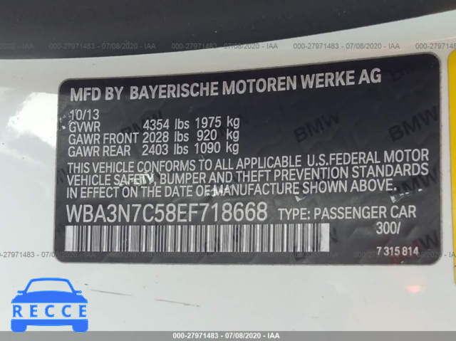 2014 BMW 4 SERIES I WBA3N7C58EF718668 зображення 8