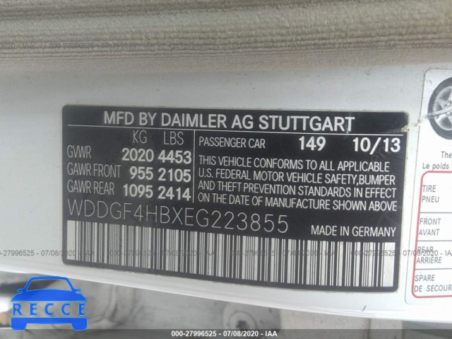 2014 MERCEDES-BENZ C-CLASS 250 WDDGF4HBXEG223855 image 8