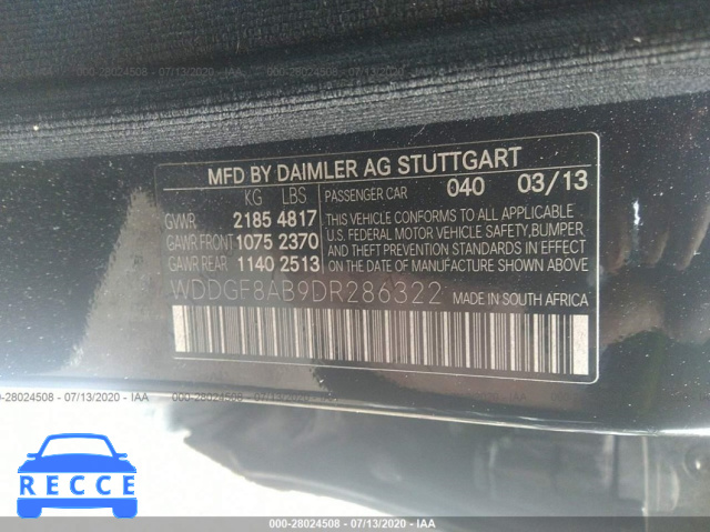 2013 MERCEDES-BENZ C-CLASS C 300 WDDGF8AB9DR286322 image 8