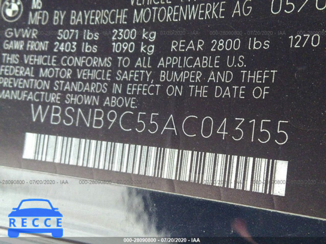 2010 BMW M5 WBSNB9C55AC043155 зображення 6