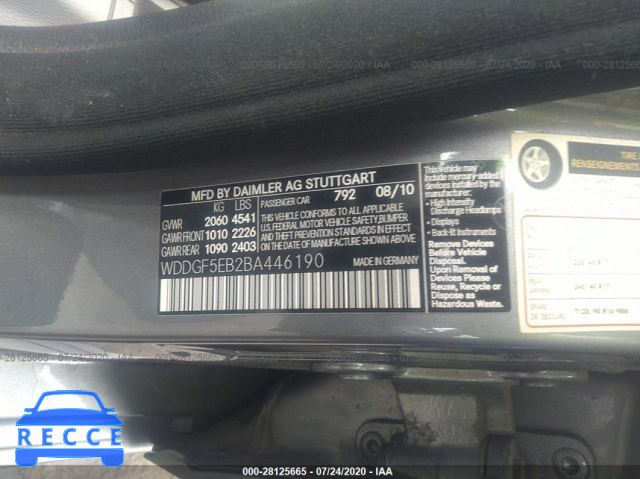 2011 MERCEDES-BENZ C-CLASS C 300 WDDGF5EB2BA446190 image 8