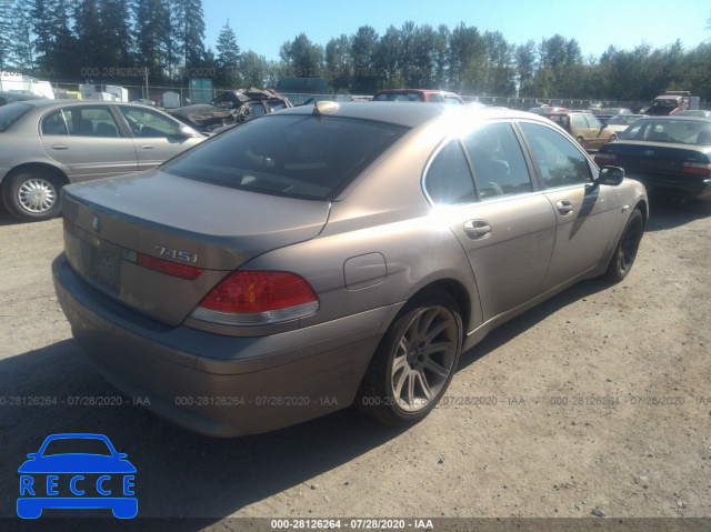 2004 BMW 7 SERIES 745I WBAGL63554DP72635 image 3