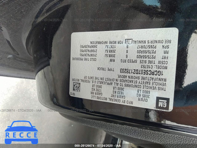 2013 CHEVROLET SILVERADO 1500 C1500 LT 1GCRCSE07DZ178203 зображення 8