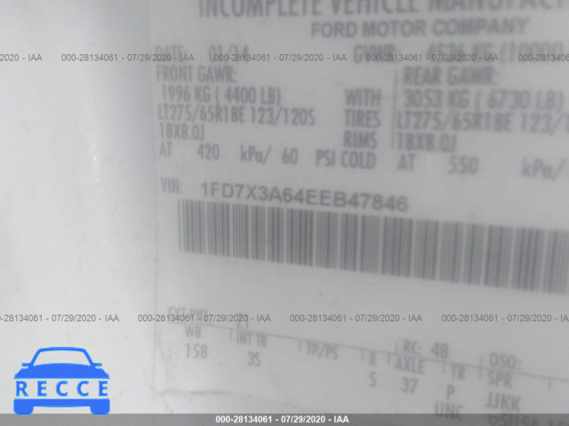 2014 FORD SUPER DUTY F-350 SRW 1FD7X3A64EEB47846 image 8