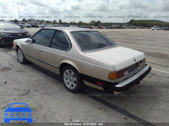 1987 BMW 635 CSI AUTOMATICATIC/L6 WBAEC8401H0613923 зображення 2