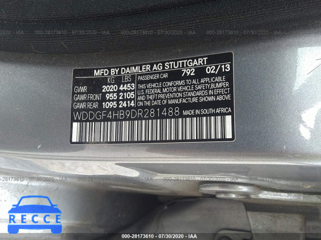 2013 MERCEDES-BENZ C-CLASS C 250 WDDGF4HB9DR281488 image 8