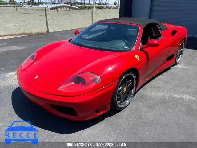 2002 FERRARI 360 SPIDER ZFFYT53A220130023 image 1