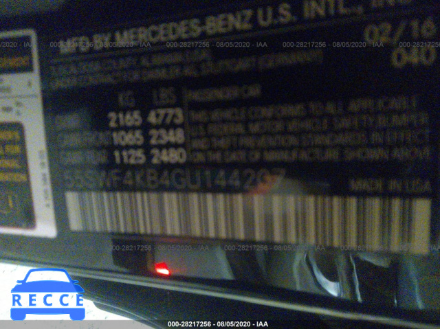 2016 MERCEDES-BENZ C-CLASS C 300 55SWF4KB4GU152422 image 8